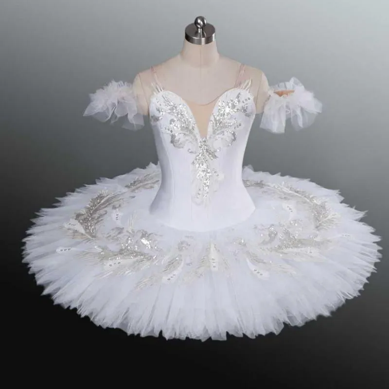 Tutu de Ballet professionnel lac des cygnes blancs pour enfant enfants adultes femmes ballerine Costumes de danse de fête BaleDress fille