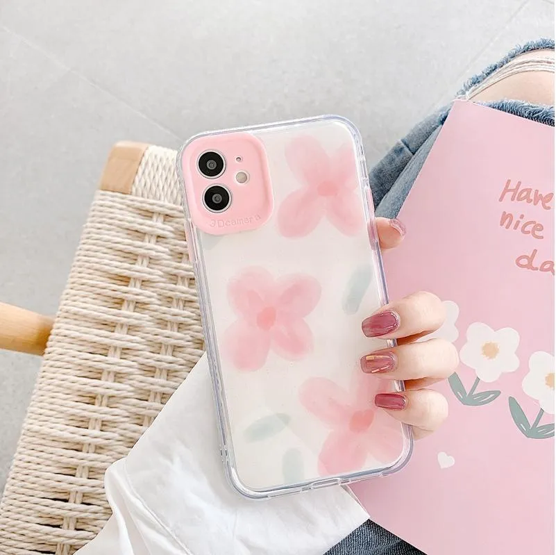 Fashion Luxury Flower Phone Case For iphone 11 Pro Max XS X XR 7 8 plus SE 2020 Shockproof Cases Cover