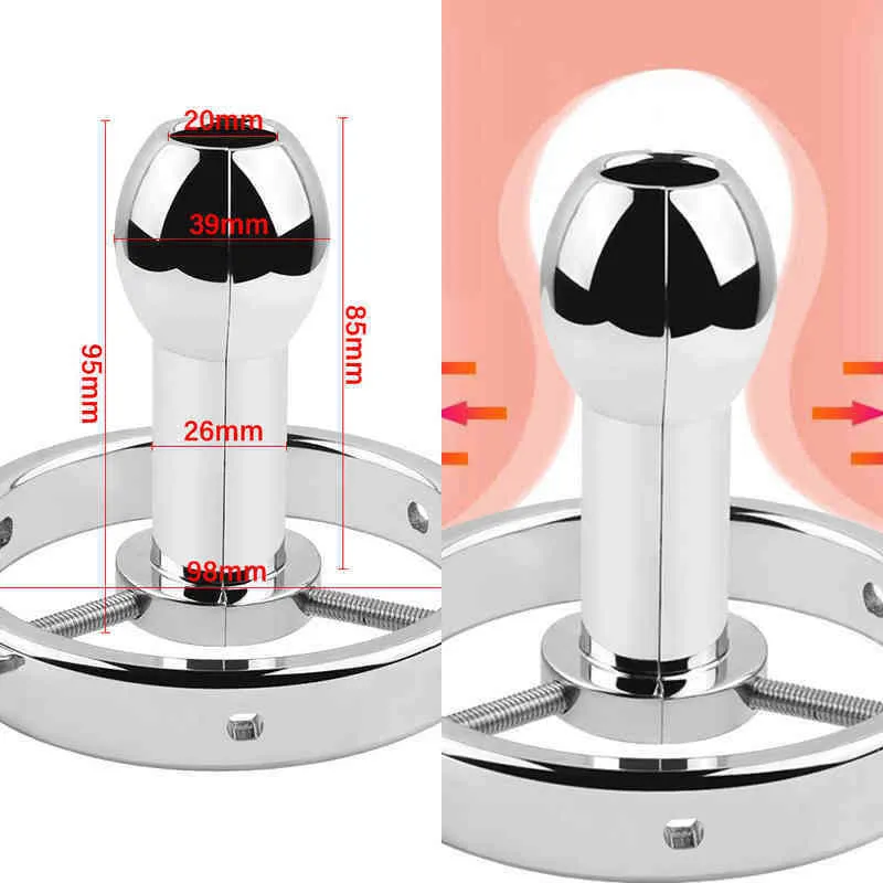 NXY Development Device Metal Anal Expander Anus Expanced Butt Plug Waginal Training trening do stymulowania SM erotyczne Sex Zabawki dla mężczyzn Kobiety 18x Produkt dla dorosłych 1207