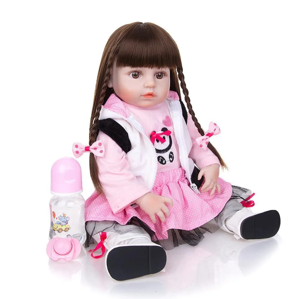 Mini reborn bonecas baratas de silicone, corpo inteiro, 27cm,  recém-nascidos, brinquedos para meninas, presente - AliExpress