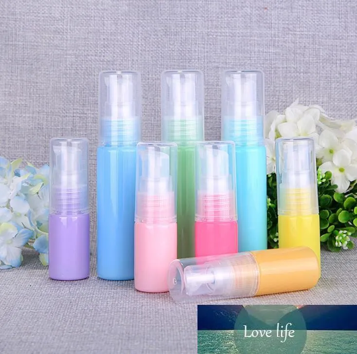 10ml Macaron Esvazie Pet Plástico Colorido Garrafa Portátil Embalagem Embalagem Cosmética Recipientes Para Sanitizador de Mão Perfume SN818