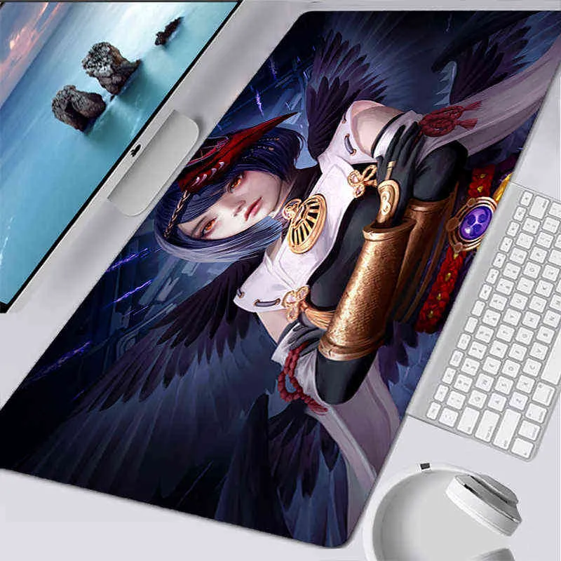 Genshin Impact Mouse pad Computer Laptop Anime Keyboard Mouse Mat Large Mousepad Keyboards Gamers Decoracion Desk Mat For CSGO