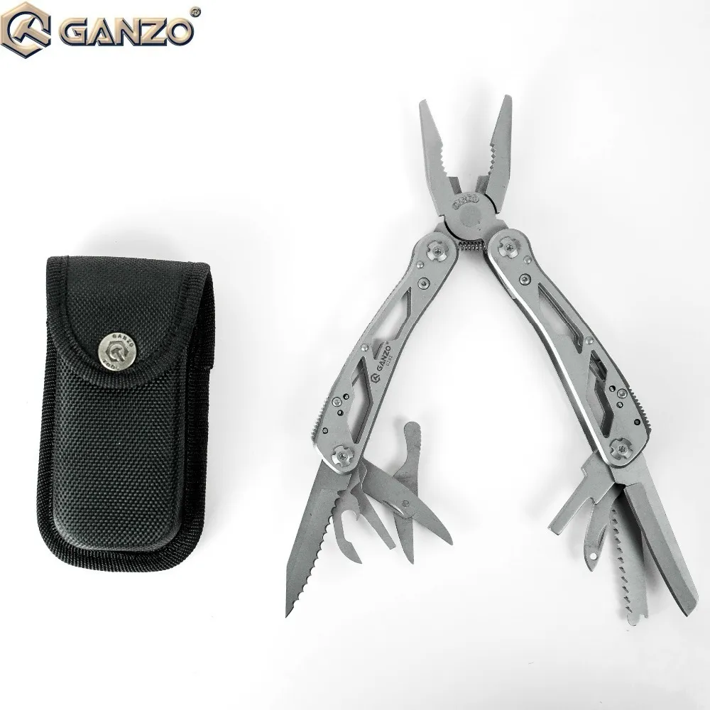3pc/lot Ganzo Multi Plier G202 24 Tool in One Hand Tool Screwdriver Kit Portable Stainless multitool Pocket Folding Knife pliers Y200321