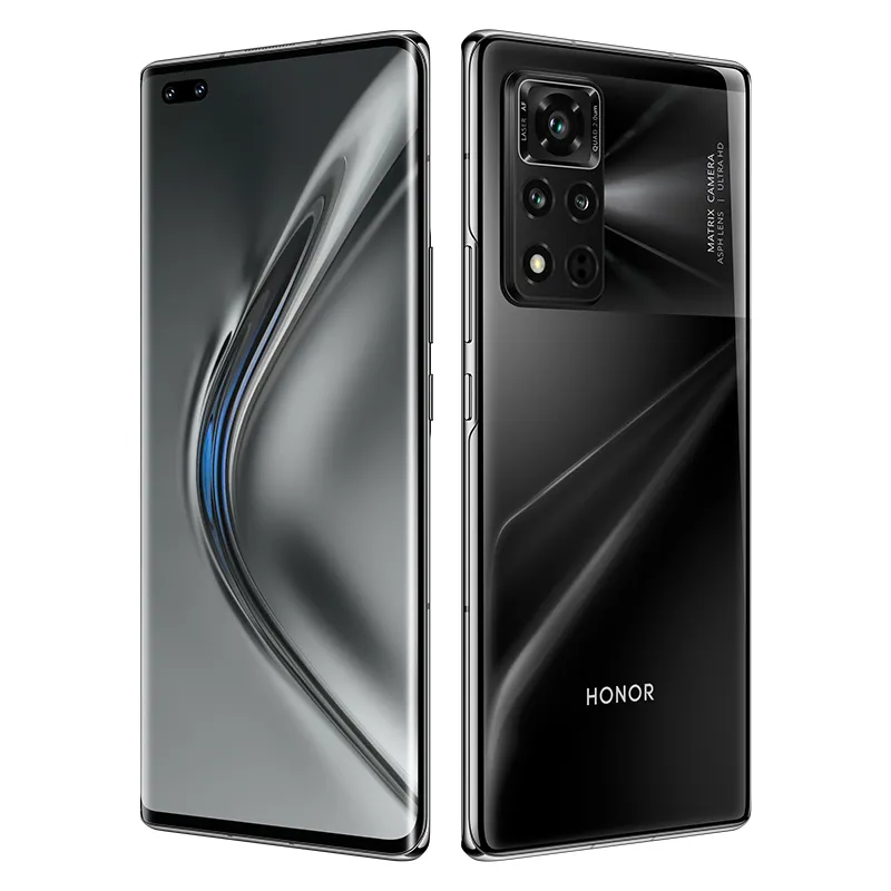Oryginalny Huawei Honor V40 5g Telefon komórkowy 8GB RAM 128GB 256GB ROM MTK 1000+ 50MP Android 6.72 "Pełny ekran Identyfikator linii papilarnych Inteligentny telefon komórkowy