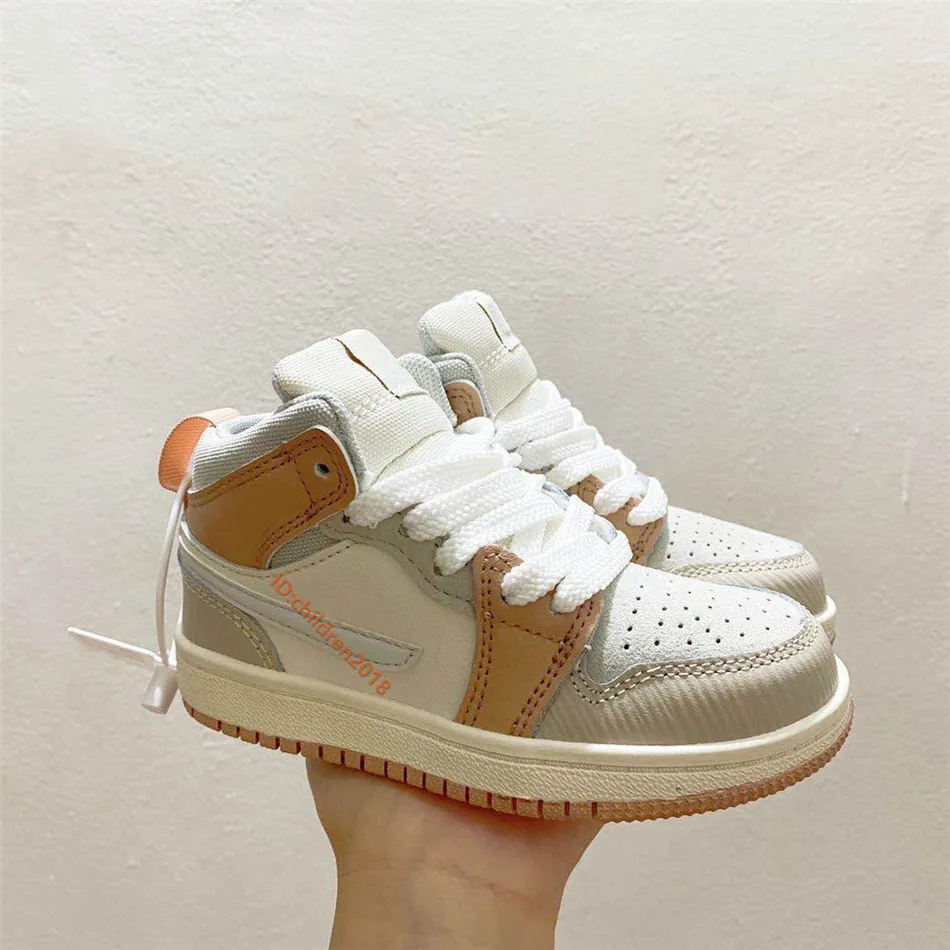  Jordan Jordan 1 Mid (niño pequeño), Blanco/Multicolor-Negro :  Ropa, Zapatos y Joyería