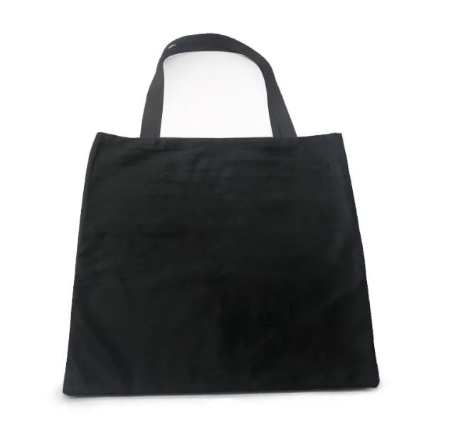 Sublimation White Blank DIY 9 Grid Peach skin velvet Tote Bag Single Sides Heat Transfer Shopping bag