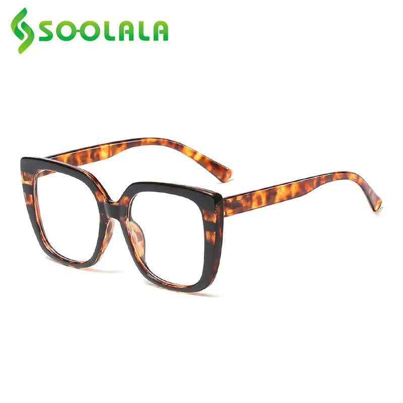 SOOLALA Primavera articulada Anti Azul Light Reading Glasses Womens Mens Leopard Braços presbiopia Leitor óculos de leitura 1,0 1,5 a 4,0