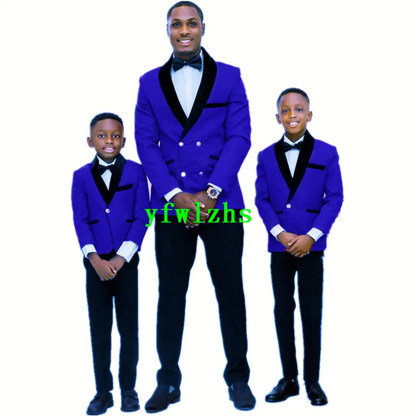 Bonito Dupla-Breasted Smoking Groom Xaile Lapel Homens Suits Mens Casamento Tuxedo Costumes de pour hommes (jaqueta + calça + gravata) Y551