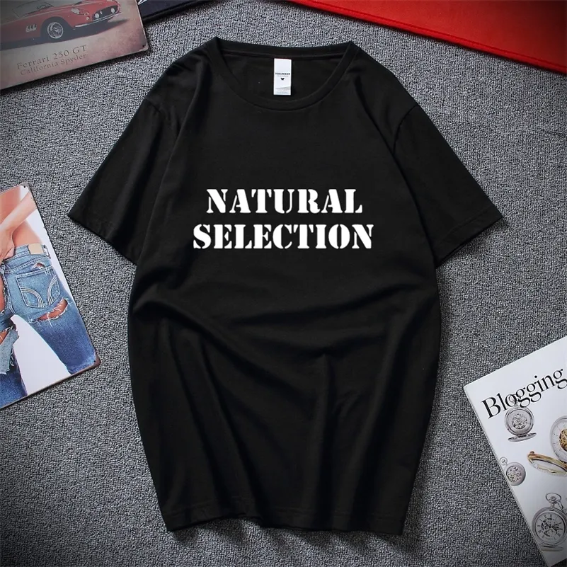 Summer Style Fashion Natural Selection Columbine Men's White Tees Shirt Clothing Short-Sleeve Casual O-Neck T Shirts 220224