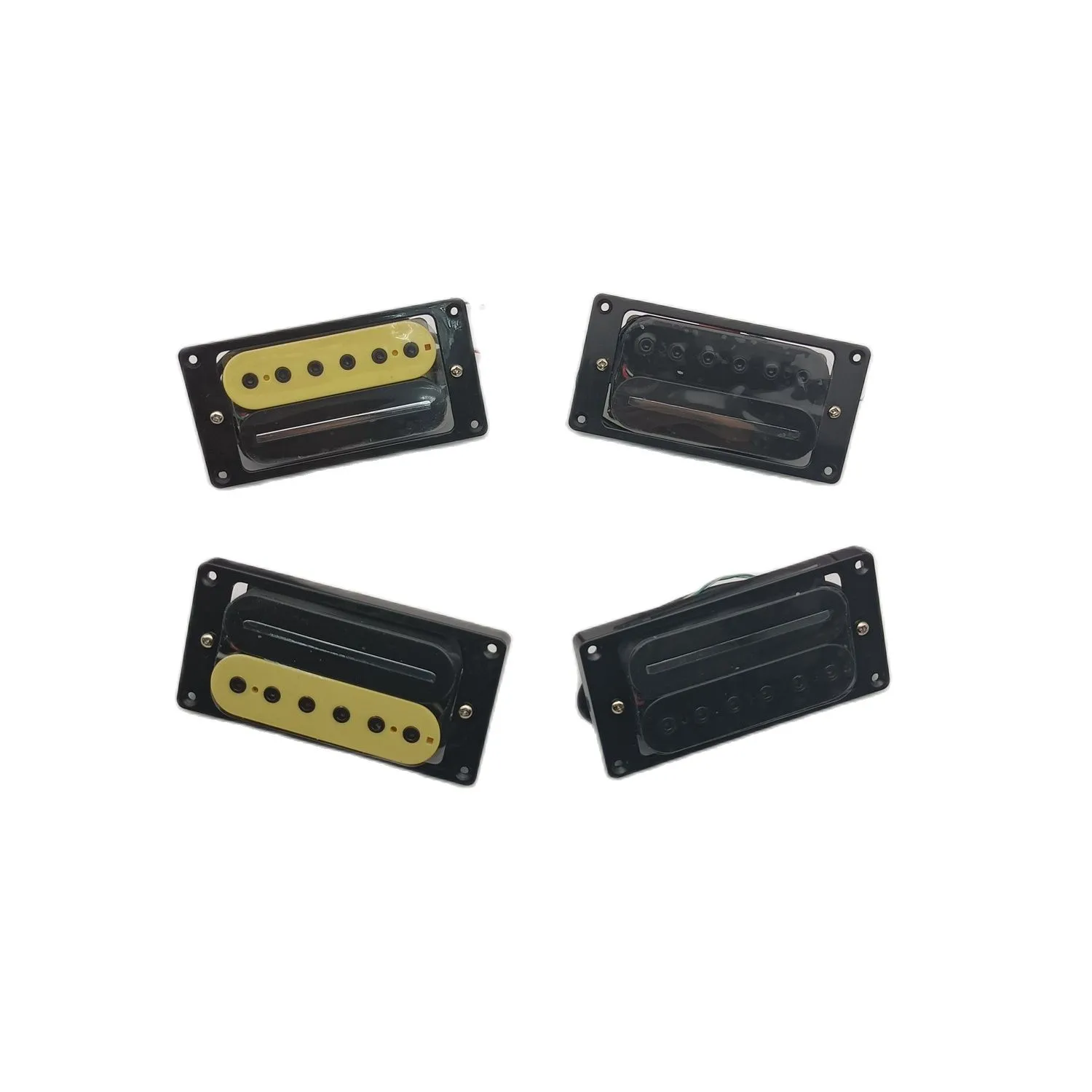 Alnico 5 Humbucker Pickups High Output DCR 4C dyrygent z czarną ramką dla Gibson Guitar 1 zestaw