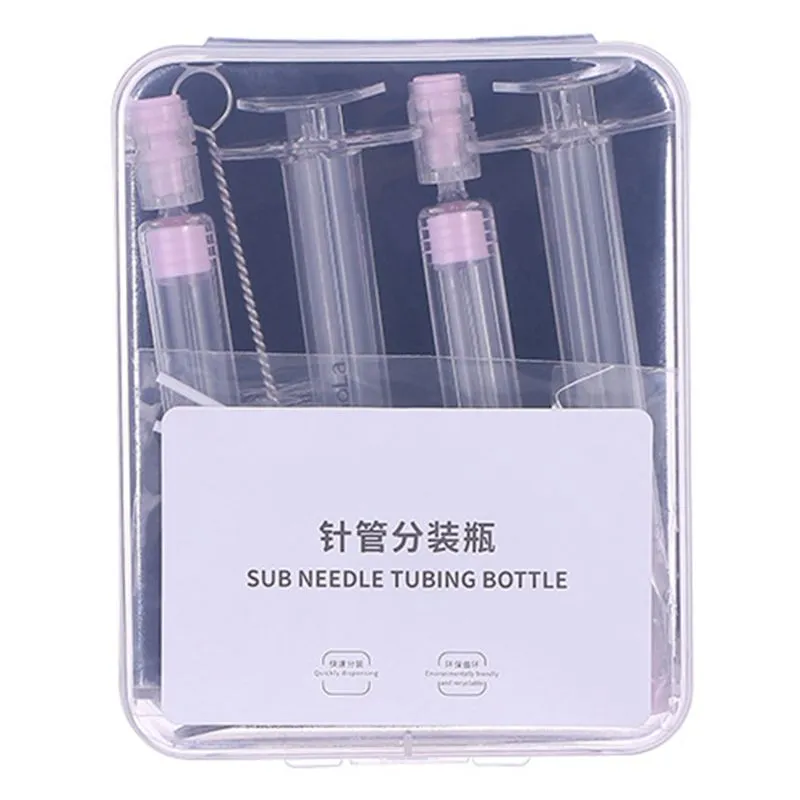 Mini Syringe Bottles - Refillable Empty Sub-Needle Tubing for Liquid ...