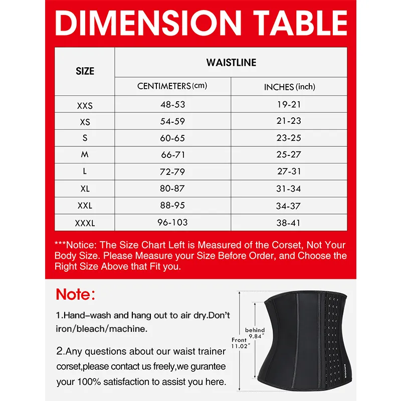 Burvogue Waist Trainer Corset for Weight Loss Women Latex Corset Body  Shaper Tummy Waist Cincher Slimming Shaper Belt Shapewear LJ201209