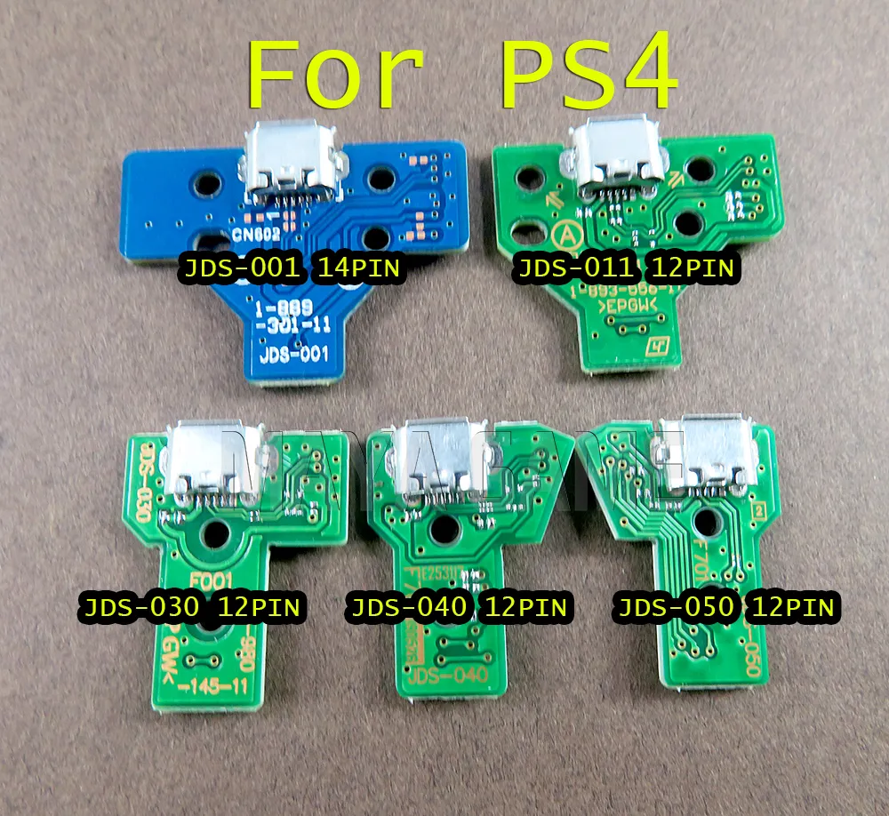 JDS 001 011 030 040 055 LED Power Charge Board socket Ribbon Cable for PS4 Wireless Controller 12 PIN 14 pin board
