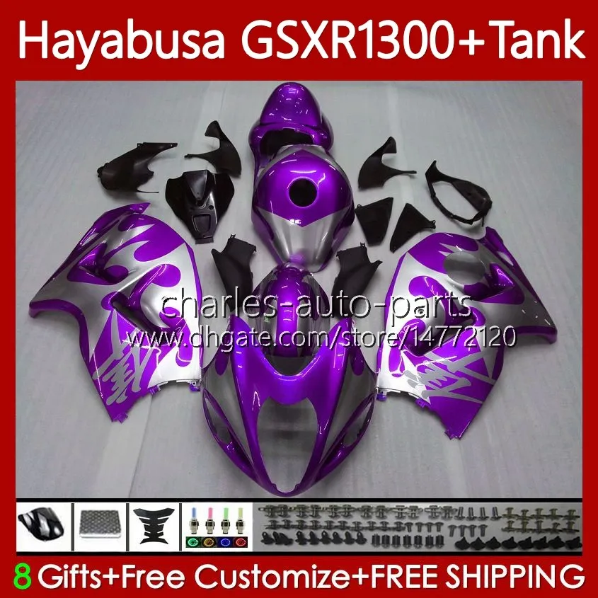 Carrosserie pour Suzuki Purpleflames Hayabusa GSXR-1300 GSXR 1300 CC GSX-R1300 1996 2007 Bodys 74NO.299 GSXR1300 1300CC 96 97 98 99 00 01 GSX R1300 02 03 04 05 06 07 Carénage