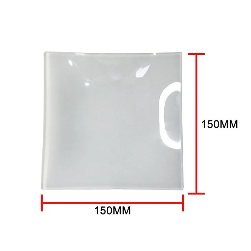 Sublimation Glass Dishes Plates Thermal Transfer Round Square Blank Plate Heat Printing Dishes A02