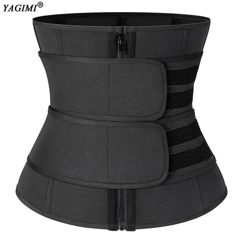 Yagimi Neopren Midja Trainer Korsett Sweat Belt för Kvinnor Modellering Body Shaper Corset Slimming Shapewear Shaping Shapers Fajas T200707