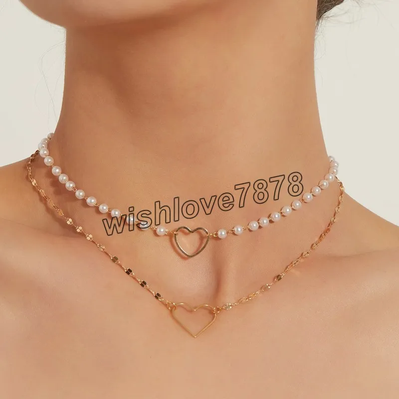 Collier ras du cou Double couche, Simple et décontracté, accessoire tendance, 2022