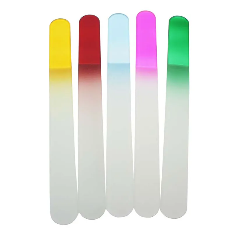 Glas Nail Files Crystal Nail Buffer Nail Care 7.7 "/19.5cm 2000pcs / lot Gratis verzending # NF019