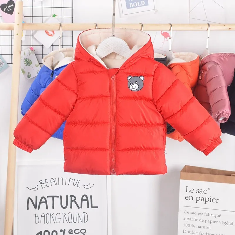 CROAL CHERIE Fleece Girls Jackets Kids Boys Coat Children Winter Outerwear & Coats Casual Baby Girls Clothes Children