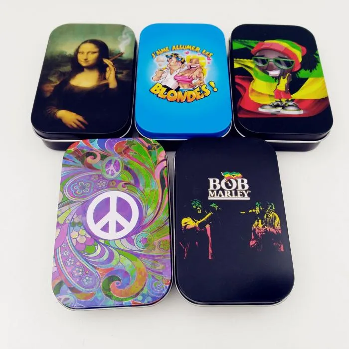 Bob Marley Smoking Tobacco Pollen Presser Shaker Pollen Sifter Box New