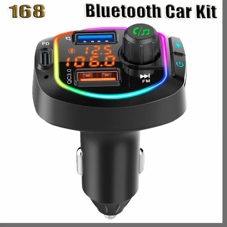 Auto Bluetooth 5.0 FM Sender Drahtloser Freisprech-Audioempfänger Auto MP3-Player 2.1A Dual USB Schnellladegerät Autozubehör FM-Modulator