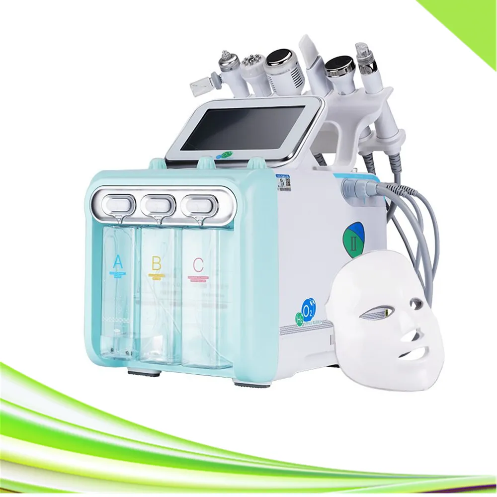 Nieuwste 7 in 1 spa Blackhead Remover Zuurstof Jet Hydodermabrasie Microdermabrasie Huid Schoonmakende Hydradermabrasiemachine