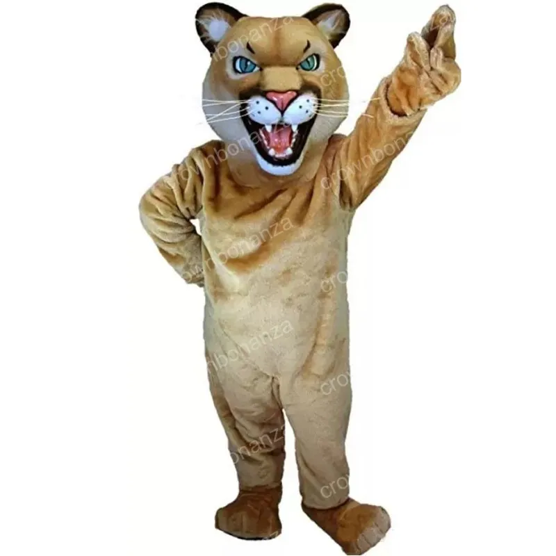 Halloween Brown Lion Mascot Mascot Costume Cartoon Cartoon Anime THEME ANTÉRIEUR ADULTES Taille de Noël Carnaval Birthday Party Outdoor Tenue