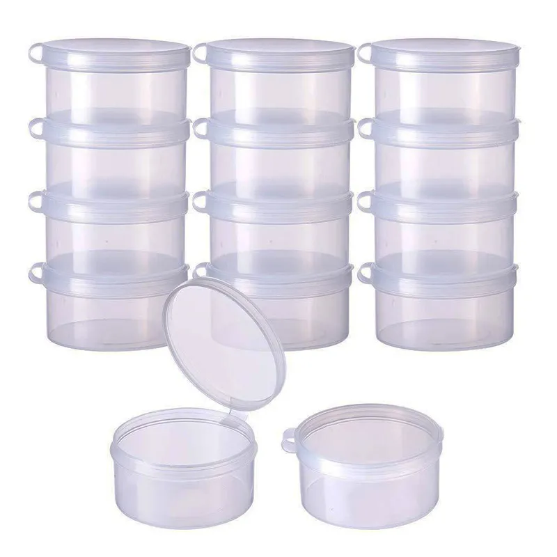 Small Round Plastic Box Transparent PP Plastic Container Storage Box For  Screws Jewelry Coins Earphone Electric Wires LX3437 From 472,19 €