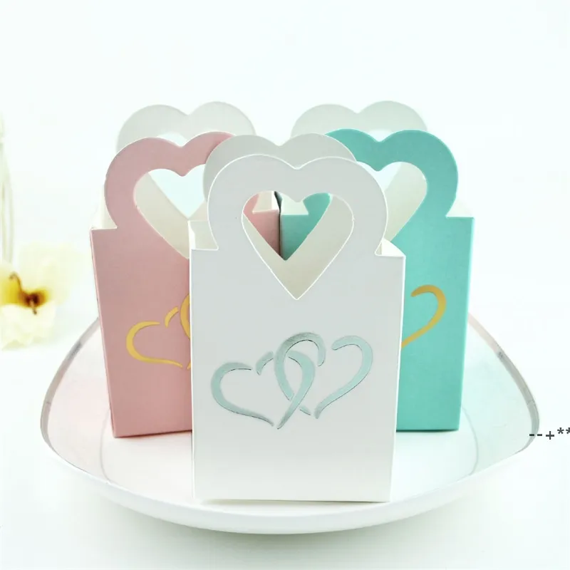 NEWHollow Cut Heart Shaped Candy Box Valentine Day Wedding Festival Party Cookies Candy Container gwa11211