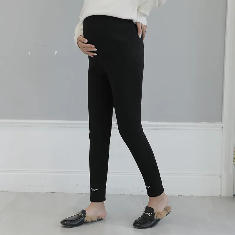 Velvet Maternity Leggings Pants For Pregnant Women Warm Winter