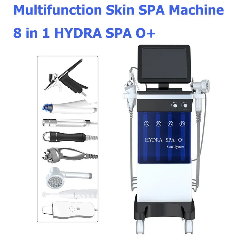 Nouvelle beauté Microdermabrasion soins de la peau machine faciale 8 en 1 Super bulle haute pression Dermabrasion eau Peel