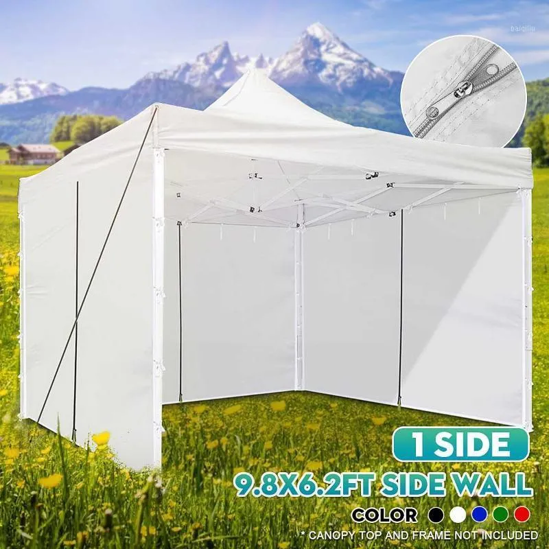 9.8x6.2ft Canopy Side Wall Oxford Pano Impermeável Gazebo Tenda Shelter Tarp Zipper Sidewall Outdoor Substituição Tenda para Party1