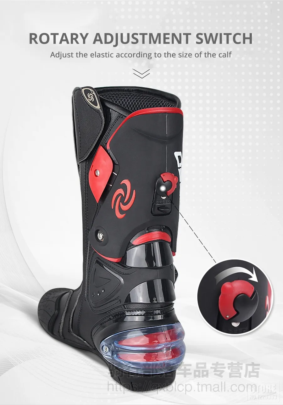 Sebasty Botas de Moto para Hombre Zapatos de Moto de Velocidad de Carreras  Bota de Motocross Hombres Dirt Bike Ciclismo Lanchas,Red-41 : :  Coche y moto