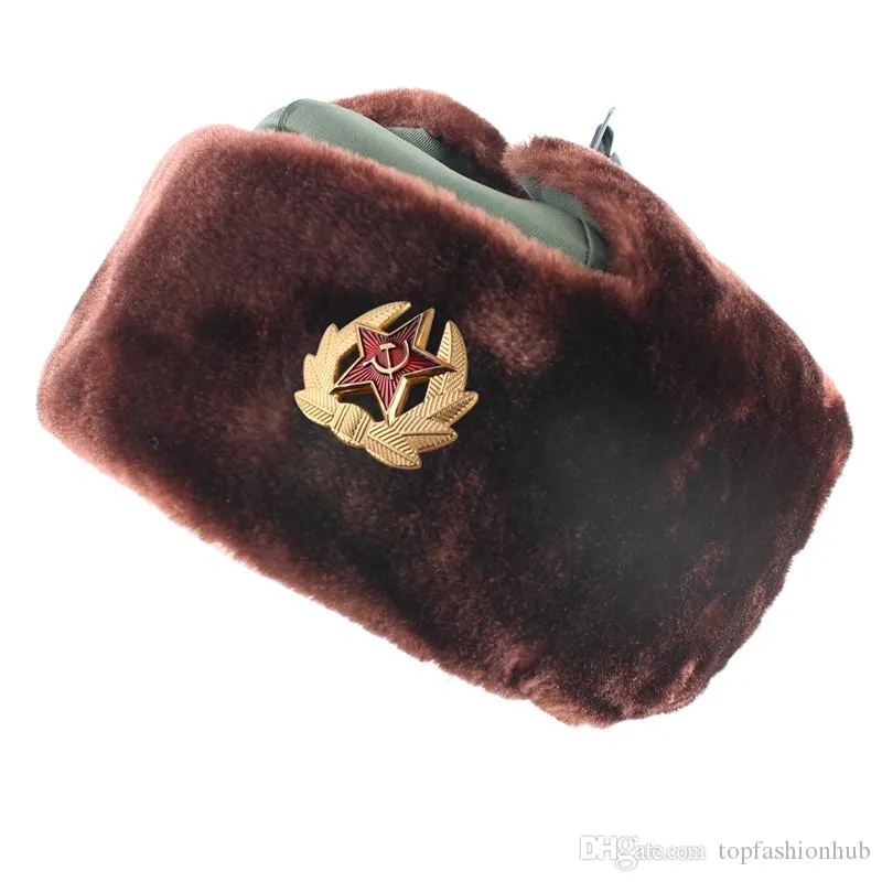 Chapeau chaud russe Lei Feng chapeau coupe-vent imperméable hommes femmes extérieur épaississement extérieur oreillettes Bomber casquettes