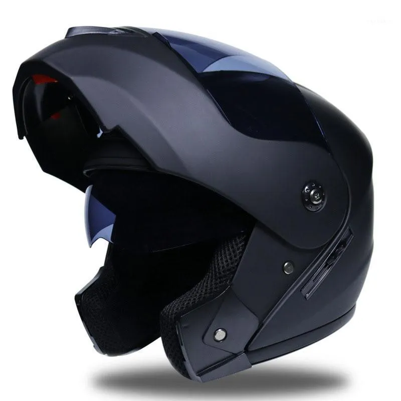 Dsstyles Outdoor Rowerowy Sprzęt Unisex Podwójny Obiektyw Jazda Kask Odwróć Hełm Wyścigowy Modułowy Dual Obiektyw Motorcycle1