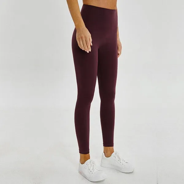 High Waist Solid Color Offline Yoga Pants For Women Elastic Sports Gym  Leggings For Fitness And Overall Workout Full Tights In XS XL Sizes LU 32  From Yuchen_clothing, $6.5