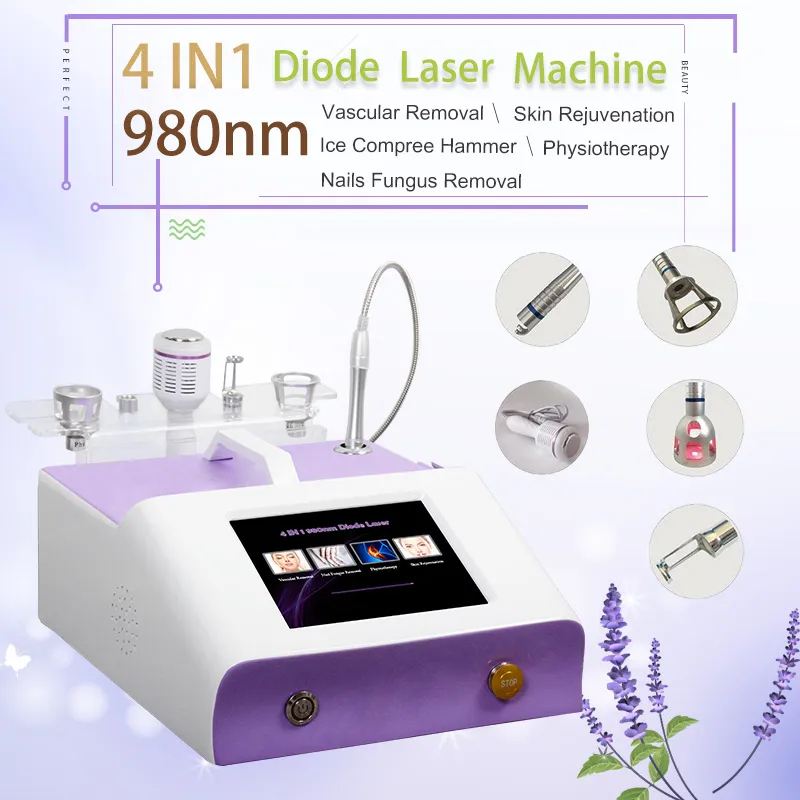 980nm Diode Laser Face Vascular Treatment Fungal Laser Nail Fungus