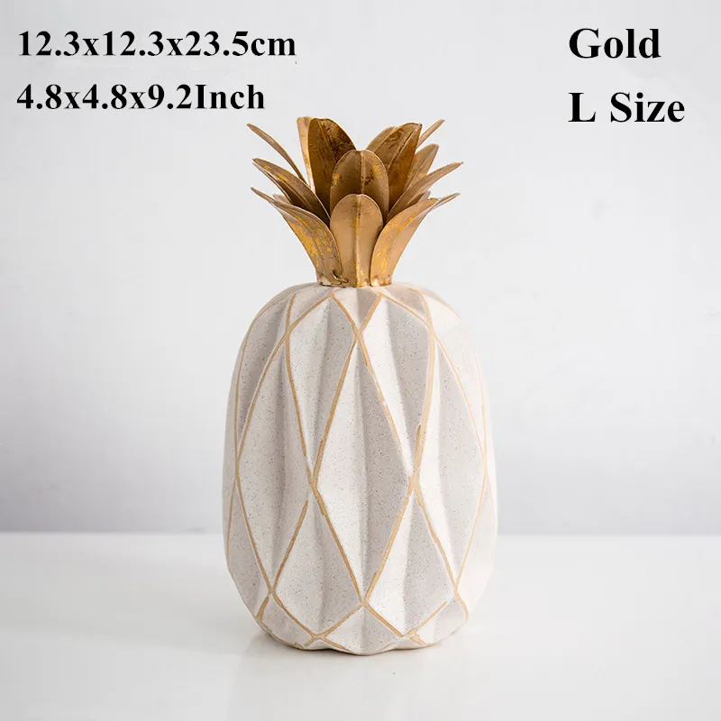 pineapple Figurines -Gold L Size