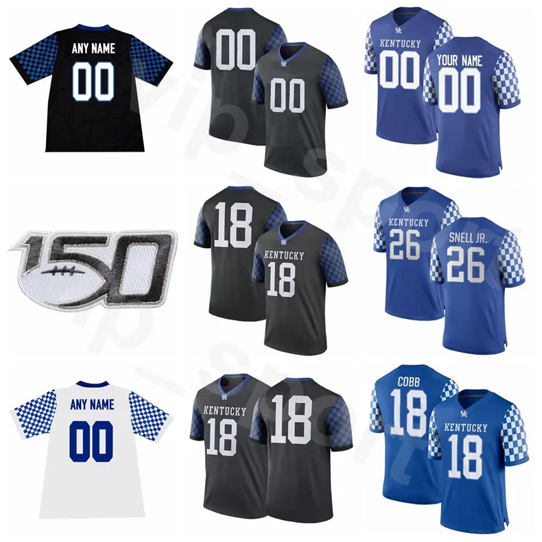 College NCAA Kentucky Wildcats Piłka nożna 24 Chris Rodriguez Jr Jersey 3 Terry Wilson 10 Asim Rose Jr 6 Josh Ali 89 Allen Dailey