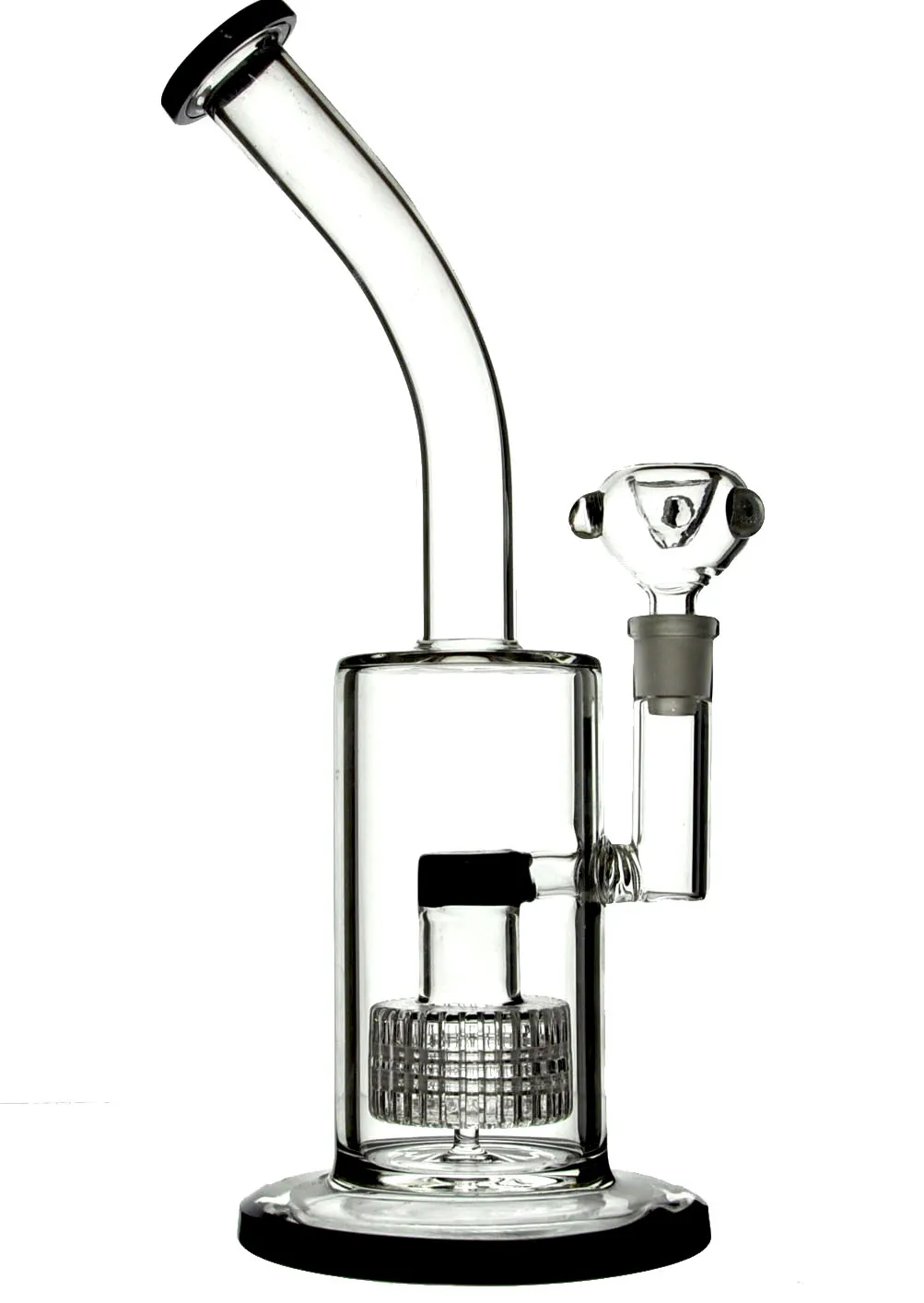 Wholesale Slim Oil 10 Glass Bong With 14MM Joint, Turbine Percolator