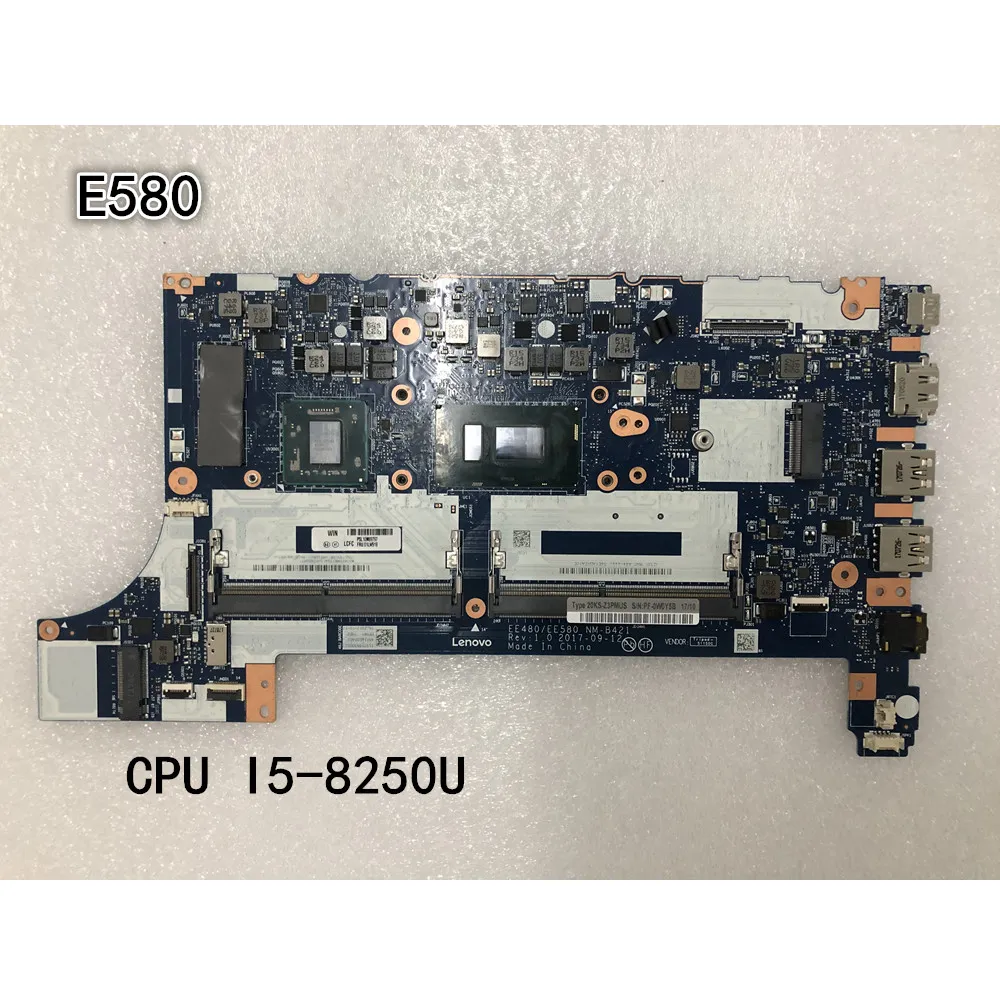 オリジナルのラップトップLenovo ThinkPad E580マザーボードメインボードI5-8250U 2GB FRU 01LW918 01LW919