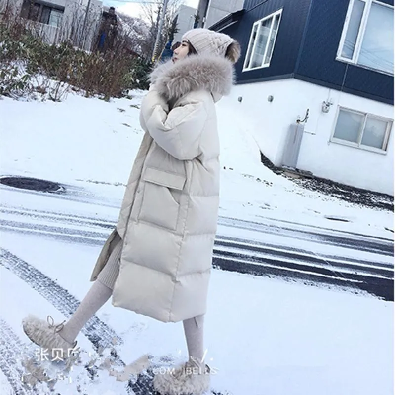 Korean Style Long Winter Puffer Coat With Cotton Padding For Women Loose Fit Mid Length Plus Size From Phineasravis 50.86 DHgate.Com