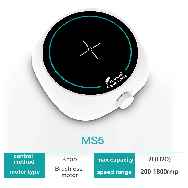 Lab levererar digital display magnetisk omrörare magnetisk agitatorblandare 2L omrörningskapacitet med omrörningsstång 110V till 220v2176