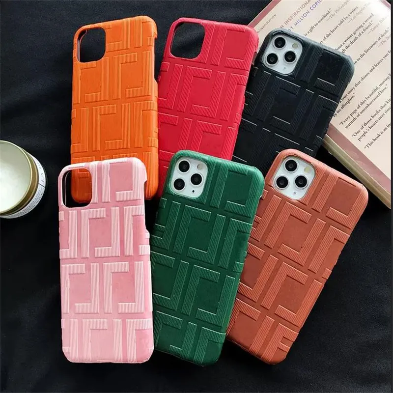 Designer IPhone Case Trend Embossed Letters for IPhone11 Protective Cover Mobile Phone 7plus/XS Hard Protective Cases