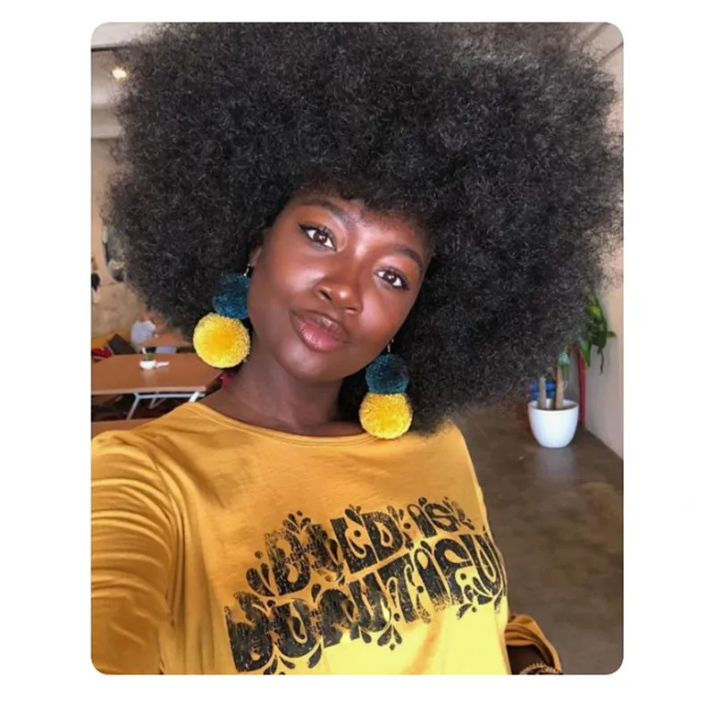 Prix de gros Afro perruque femmes perruques de cheveux bouclés courts pour les femmes noires perruque de cheveux bouclés crépus