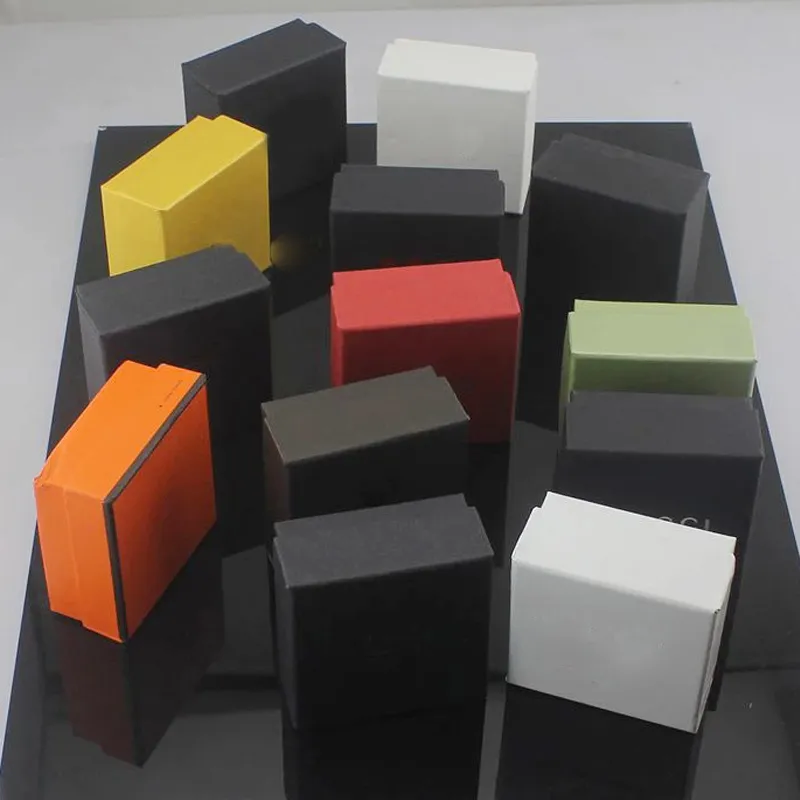 Hot selling sieraden doos met stempel mulitcolor brief sieraden verpakking display case box vierkante zwarte hoge kwaliteit