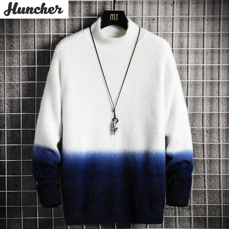 Gestrickte Pullover Männer Übergroßen Herbst Winter Vintage Patchwork Stricken Pullover Koreanische Mode Pullover Für Männer