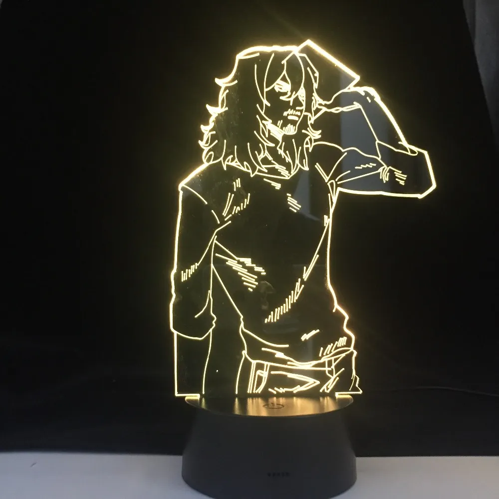 Shota Aizawa Anime 3D Led Lamp 7 Color Light My Hero Academia Decor Lamp