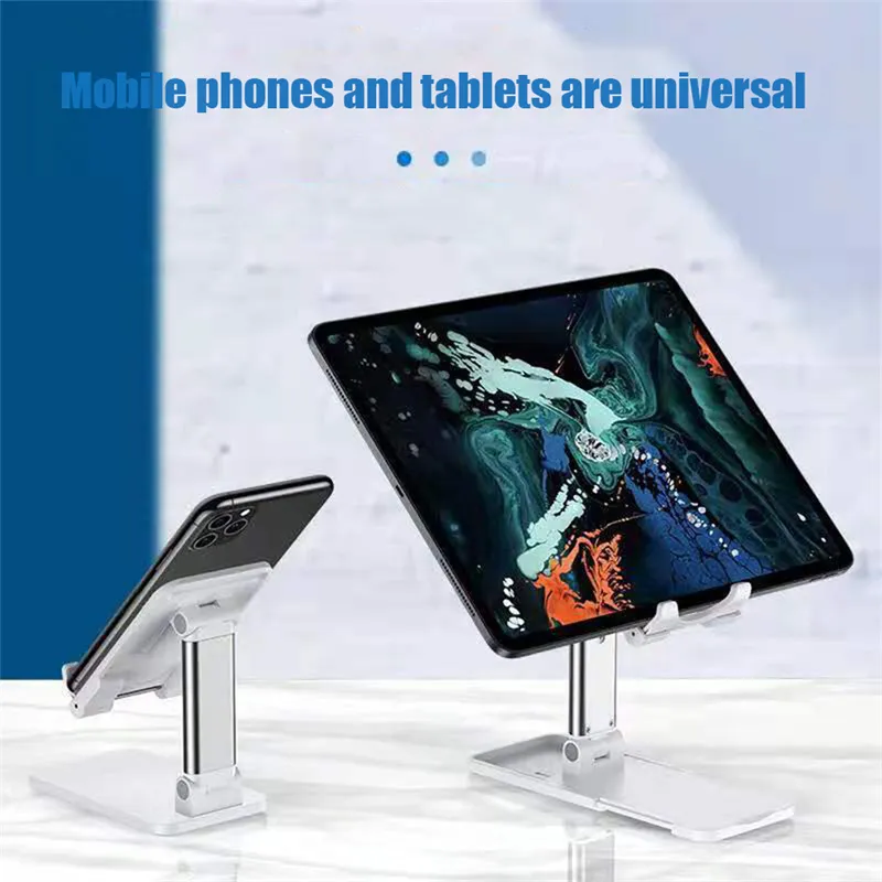 Foldable Desktop Phone Tablet Holder Adjustable Angle Extend Lazy Desk Bracket Universal Lifting Stand for iphone ipad