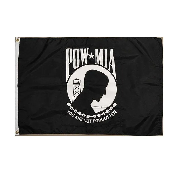 Pow Mia Veteran Flag 3x5 FT Custom Flag 90x150cm Double Stitching 100D Polyester Indoor Outdoor Printed Hot selling